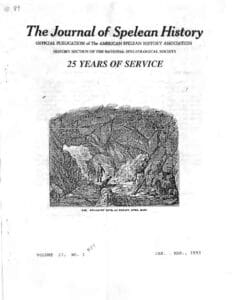 Journal of Spelean History Vol.27 #1 (089)